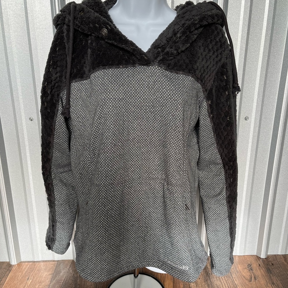 WOMENS Avalanche Grey Pullover Hoodie Size Large